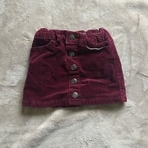 Cat & jack 18month maroon skirt with buttons